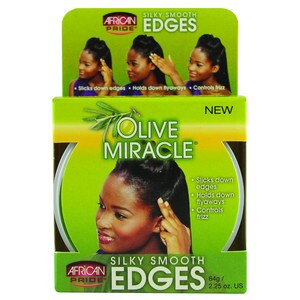 African Pride Olive Miracle Edge Control Gel, 2.5 OZ