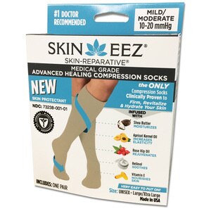 Skineez Medical Grade Compression, Tan Sock, L/XL , CVS