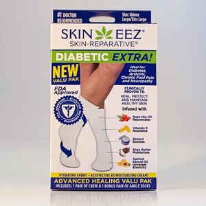 Skineez Diabetic Sock, Large/Xtra Large
