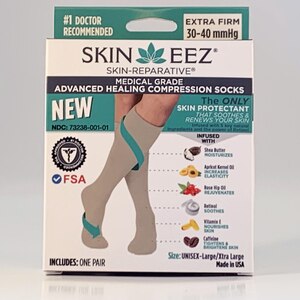 Skineez Medical Grade Compression Sock, Tan, L/XL , CVS