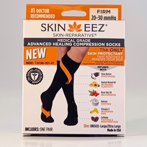 Skineez Medical Grade Compression 20-30 mmHg Black Sock