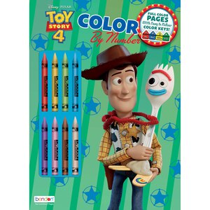 Toy Story 4 Color By Number Coloring Book