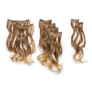 8pc Wavy Clip-In Hair Extensions Kit