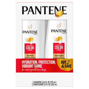 Pantene Pro-V Radiant Color Shine DreamCare Conditioner & Shampoo Dual Pack, 2/Pack