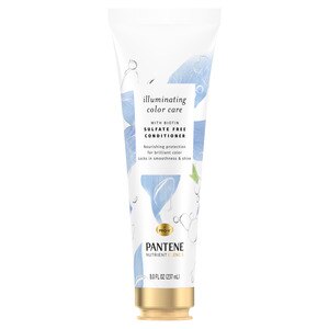 Pantene Nutrient Blends Illuminating Biotin Color Care Conditioner, Sulfate Free Color Protection, 8 OZ