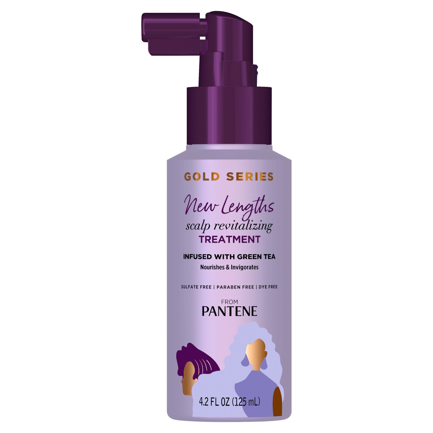 Gold Series from Pantene New Lengths Scalp Revitalizing Treatment for Natural, Textured, Curly, Coily Hair, 4.2 OZ