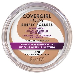 COVERGIRL+Olay Simply Ageless Instant Wrinkle Defying Foundation, Creamy Natural , CVS