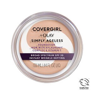 COVERGIRL+Olay Simply Ageless Instant Wrinkle Defying Foundation, Creamy Beige , CVS