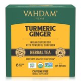 Vahdam India Turmeric Ginger Herbal Tea, 15 ct, thumbnail image 1 of 6