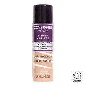CoverGirl + Olay Simply Ageless 3-in-1 Foundation, Classic Ivory - 1 Oz , CVS