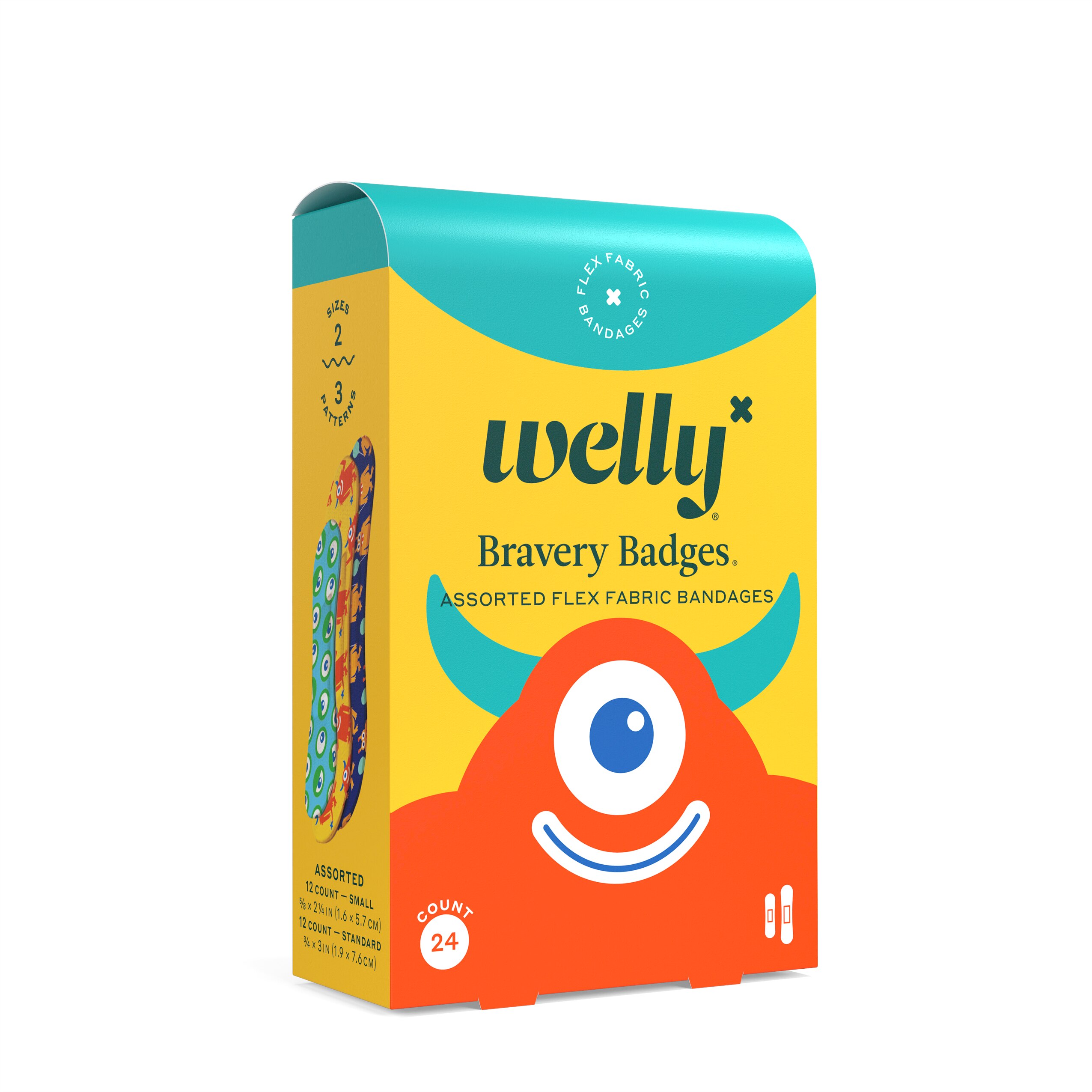 Welly Bravery Badges Monster Carton, 24 Ct , CVS