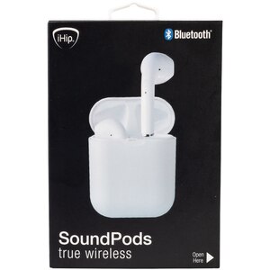 IHip Bluetooth True Wireless SoundPods, White , CVS