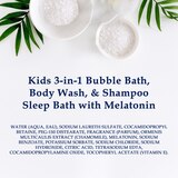 Dr Teal's Kids 3-in-1 Bubble Bath, Body Wash & Shampoo, Sleep Bath with Melatonin, 20 fl oz, thumbnail image 2 of 2