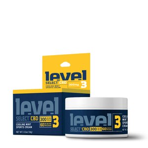 Level Select Level 3 Cooling Mint Sports Cream, 300mg CBD, 0.5 Oz , CVS