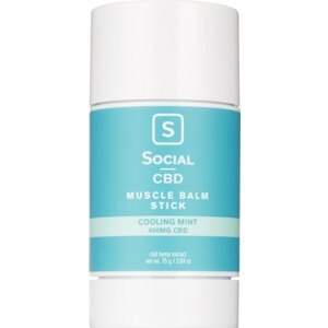 Social CBD Muscle Balm, Cooling Mint, 400mg - State Restrictions Apply