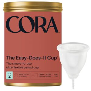 CORA The Easy-Does-It Cup, Medical Grade Silicone, Size 2 , CVS