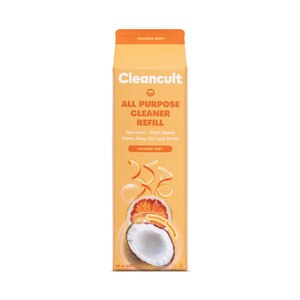 Cleancult All Purpose Cleaner 16oz Carton Refill, Orange Zest Scent