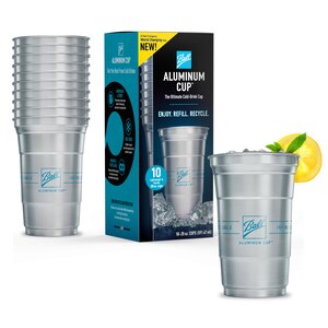 Ball Aluminum Recyclable Party Cups, 10 CT