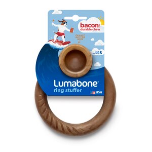 Lumabone Ring-Stuffer Bacon Flavor Dog Chew Toy, Small , CVS