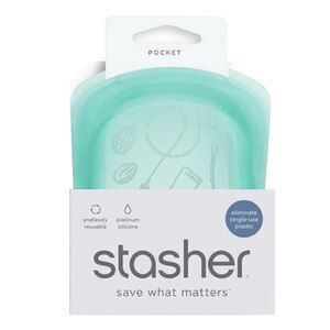 Stasher Pocket Silicone Accessories Travel Bag