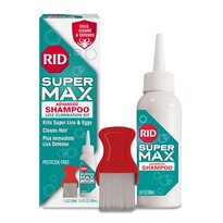 RID Super Max Advanced Shampoo Lice Elimination & Defense Shampoo, 3.4 OZ