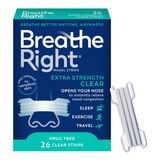 Breathe Right Extra Strength Nasal Strips, Clear, thumbnail image 1 of 6