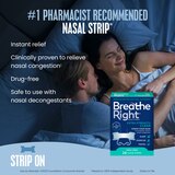 Breathe Right Extra Strength Nasal Strips, Clear, thumbnail image 3 of 6