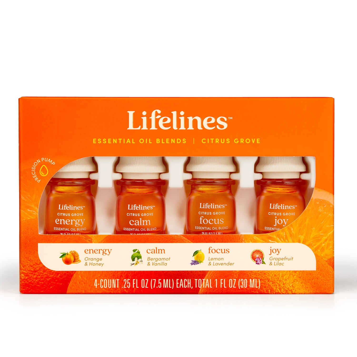 Lifelines Essential Oil Blends 4 Pack - Citrus Grove - 4 Ct , CVS