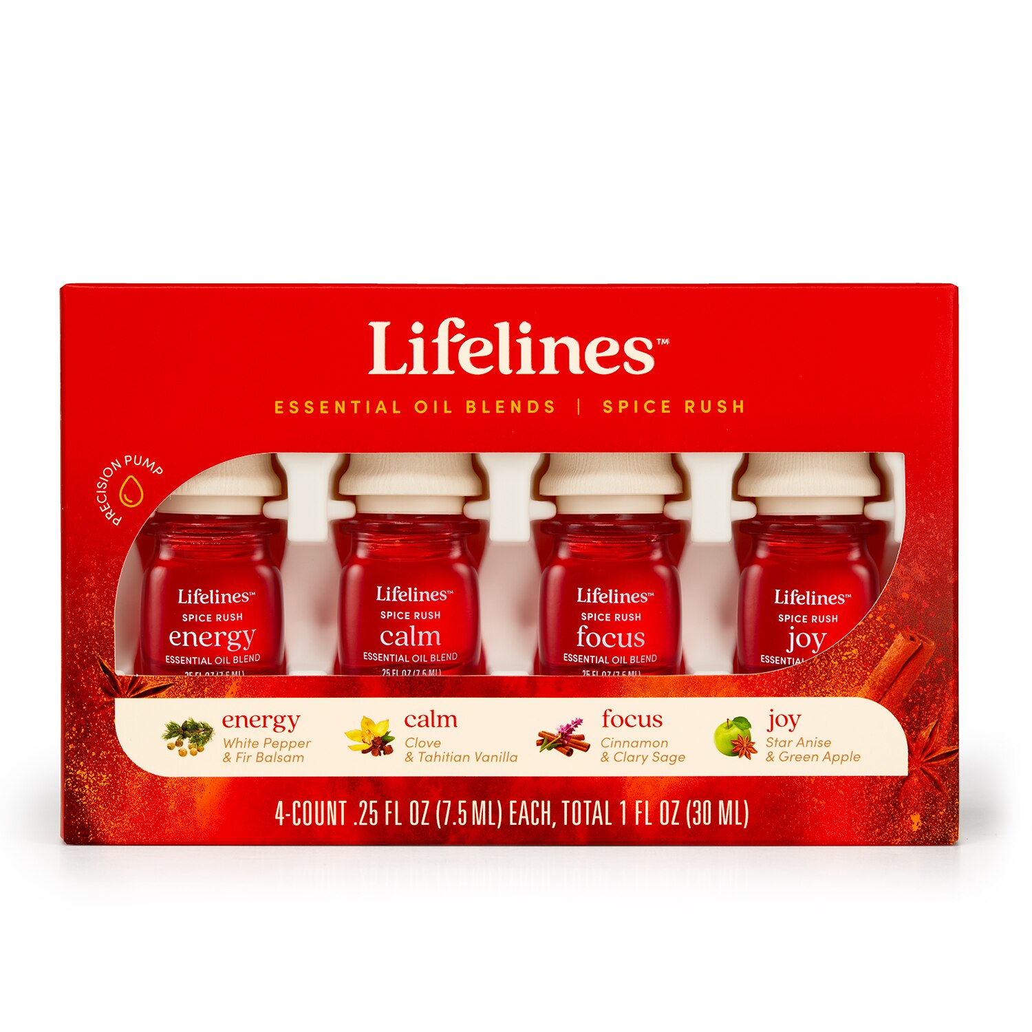 Lifelines Essential Oil Blends, Spice Rush, 4 Ct , CVS