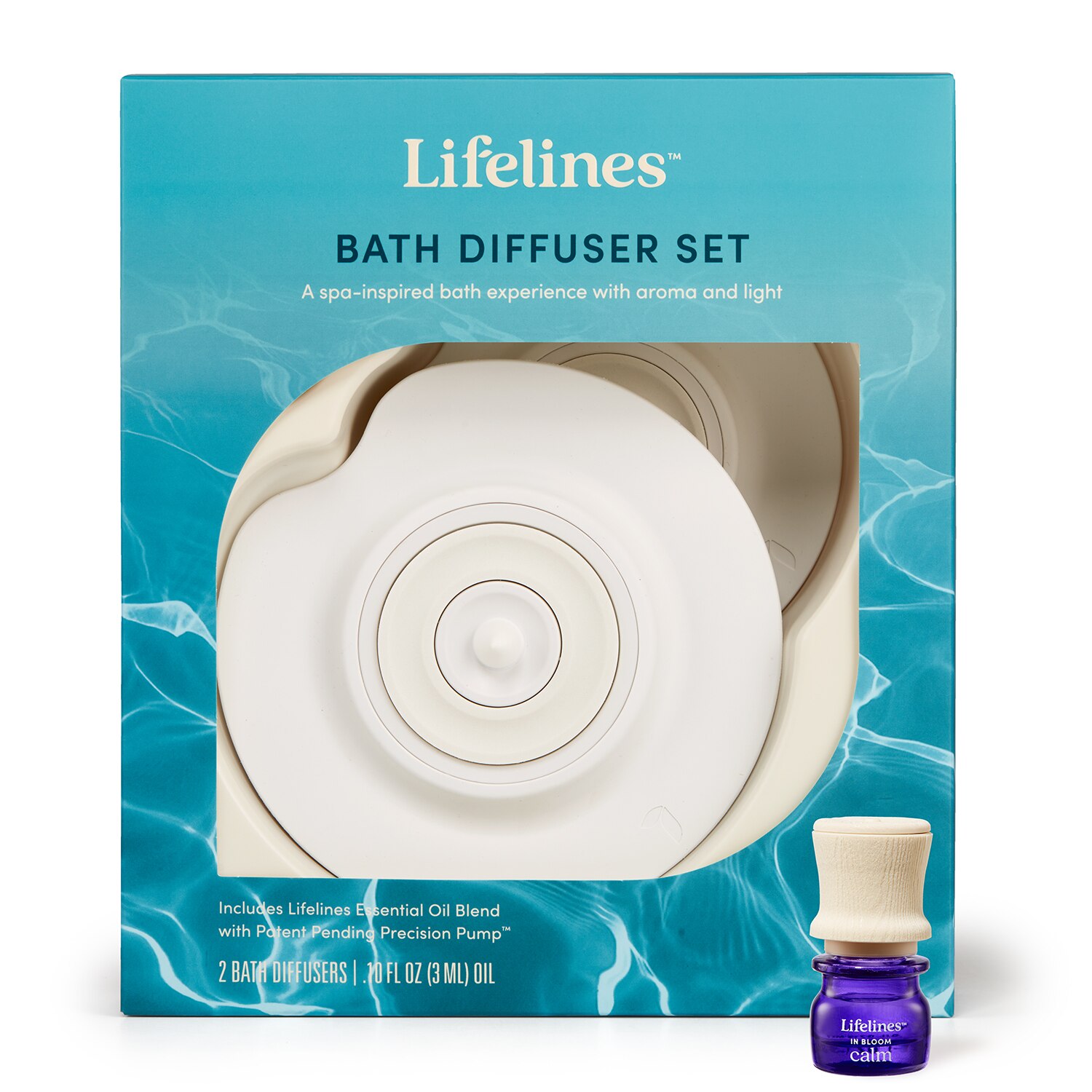 Lifelines Bath Diffuser Set - 2 Pack Plus Essential Oil Blend - 1 , CVS