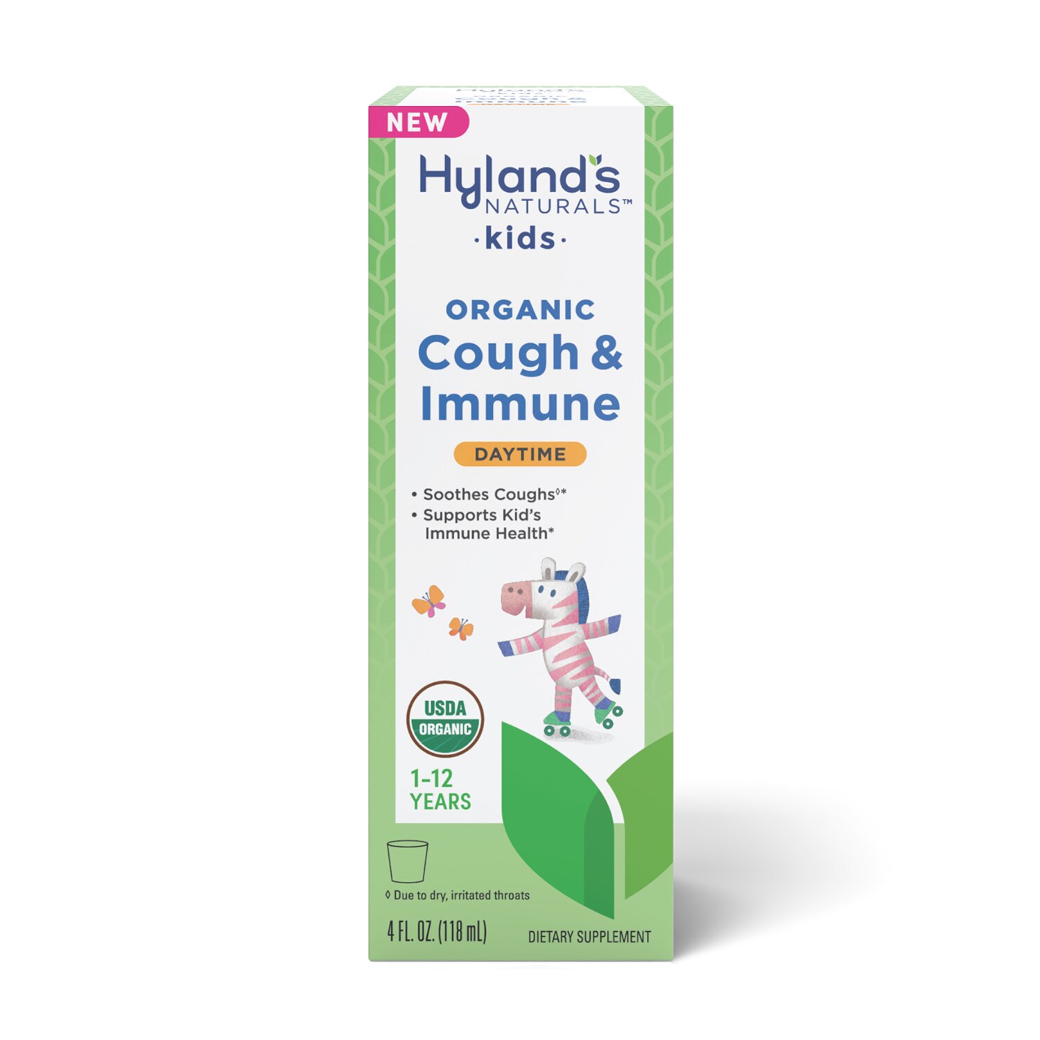Hyland's Naturals Kids Organic Cough & Immune Day, 4 Oz , CVS