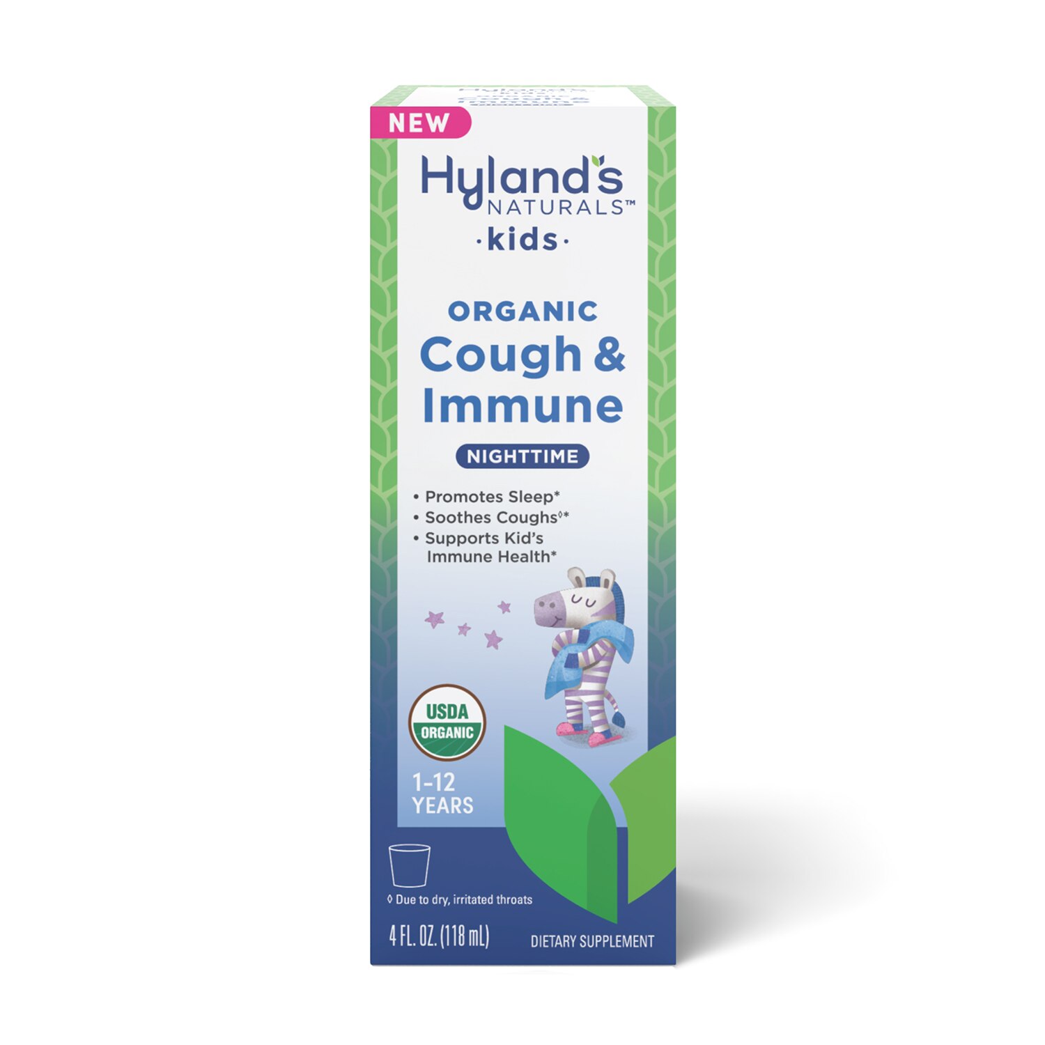 Hyland's Naturals Kids Organic Cough & Immune Nighttime, 4 Oz , CVS