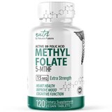 Nutri Active B9 Folic Acid Methyl Folate Tablets, 120 CT, thumbnail image 1 of 4