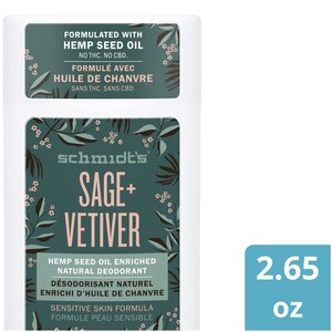 Schmidt's Sage + Vetiver Sensitive Deodorant, 2.65 oz