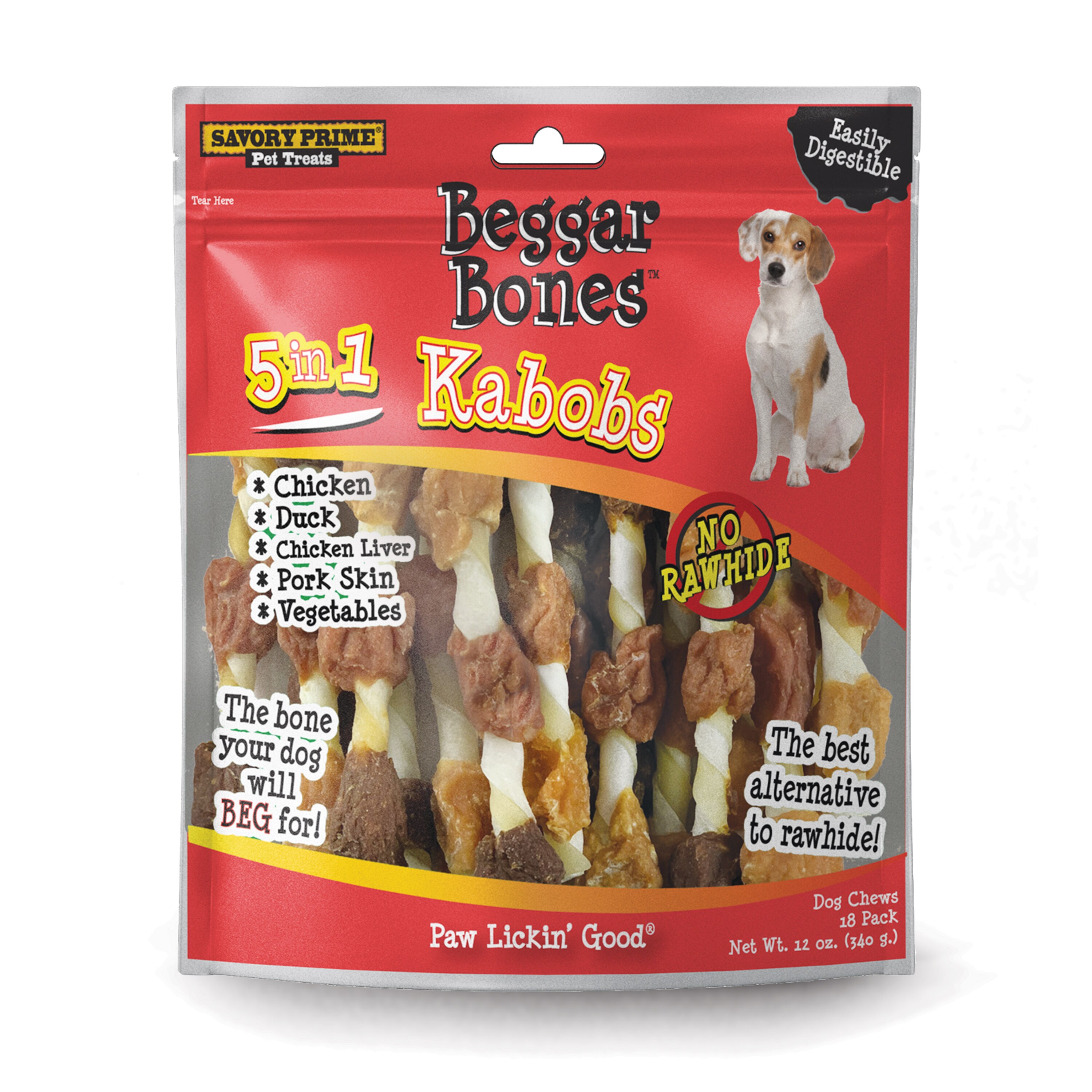 Savory Prime Pet Treats Beggar Bone Kabobs, 18 Ct - 12 Oz , CVS