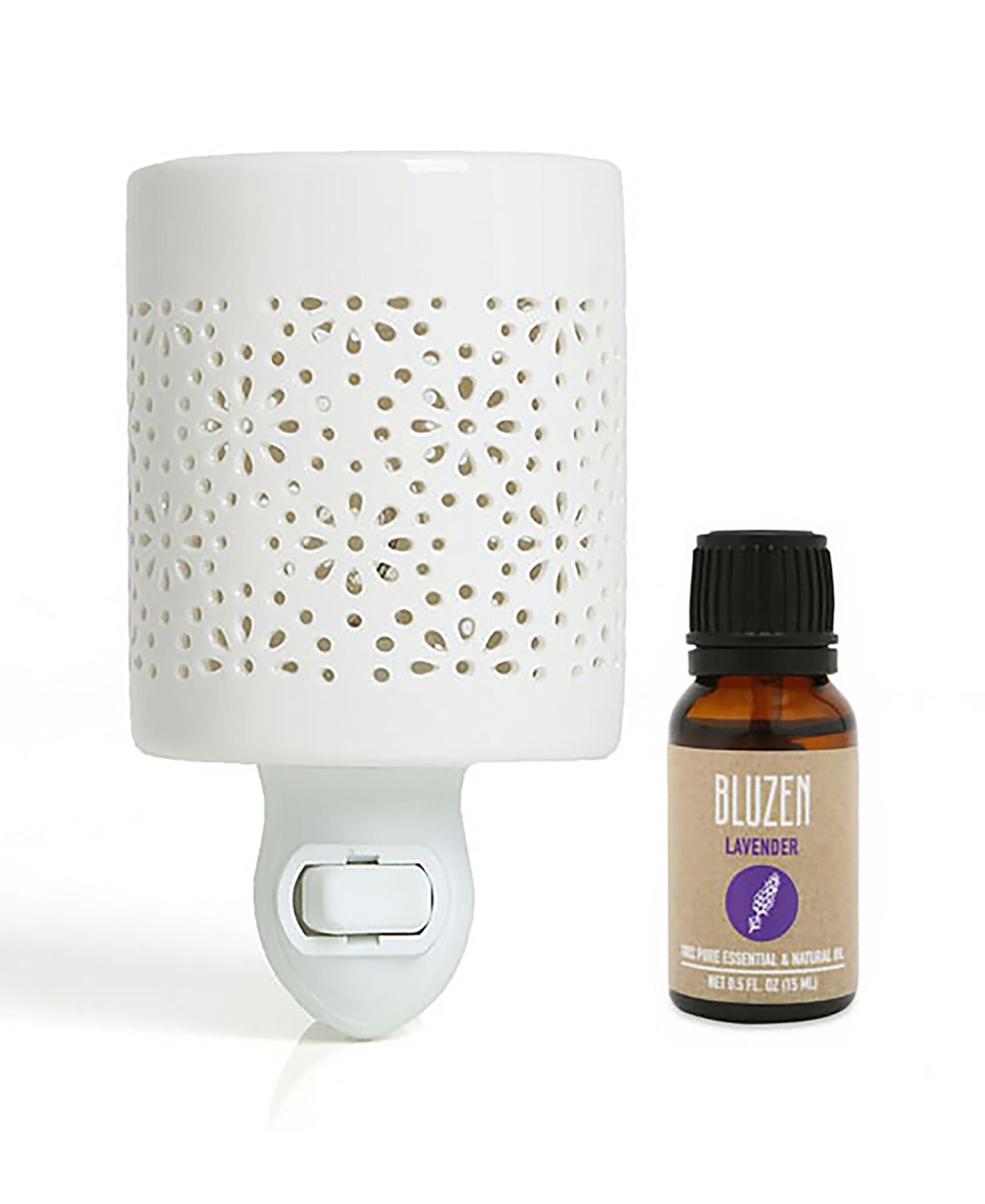 BLUZEN Plug-In Oil Warmer & Lavender Oil Set , CVS