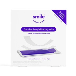 SmileDirectClub Fast-dissolving Teeth Whitening Strips, 9 Applications - 18 Ct , CVS