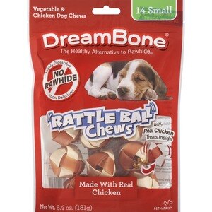 DreamBone Dream Bone Rattle Ball Chews, 14 Ct - 6.4 Oz , CVS