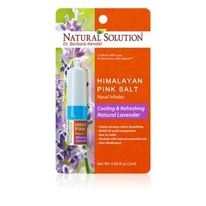 Natural Solution Himalayan Pink Salt Nasal Inhaler, Lavender