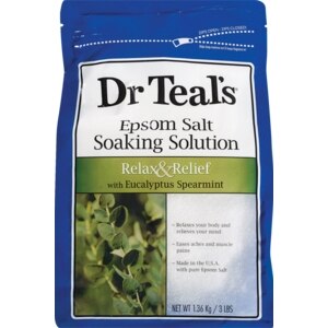 Dr. Teal's Therapy Solutions - Solución de baño con sal de epsom para relajarse