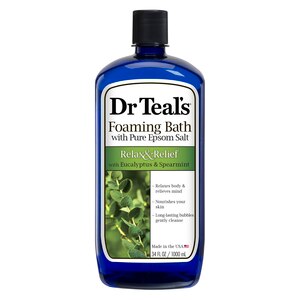 Dr Teal's - Espuma de baño relajante y para el alivio de dolores, Eucalyptus Spearmint
