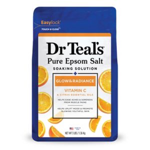 Dr Teal's Pure Epsom Salt Soaking Solution, Glow & Radiance With Vitamin C & Citrus Essential Oils - 48 Oz , CVS