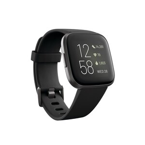  Fitbit VERSA 2 Black Smartwatch 