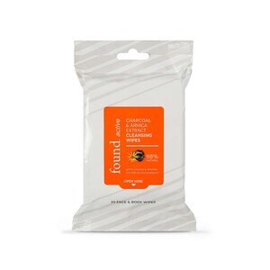 Found Active Charcoal & Arnica Extract Cleansing Wipes, 20CT