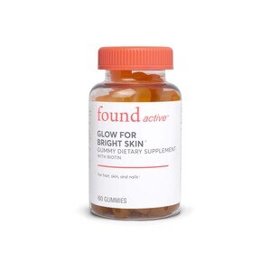Found Active Glow for Bright Skin Gummy Dietary Supplement with Biotin, 60CT