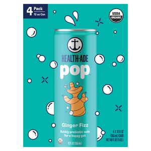 Health-Ade Pop Ginger Fizz, 4 Pack - 12 Oz , CVS