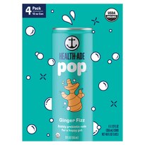 Health-Ade Pop Ginger Fizz, 4 Pack