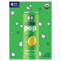 Health-Ade Pop Lemon Lime, 4 Pack