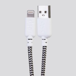 IHip Cute Lightening Cable, Black/White, 6 Ft , CVS