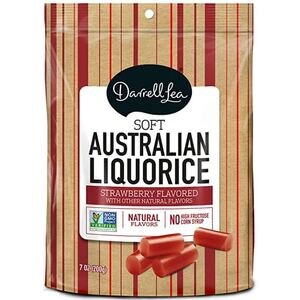  Darrell Lea Soft Australian Liquorice, Strawberry, 7 OZ 